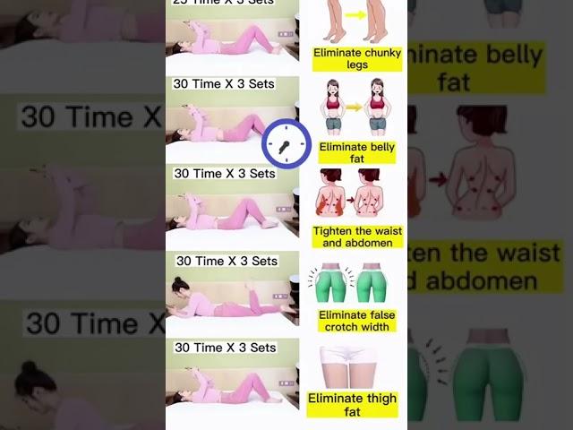 Useful exercises while lying in the bed