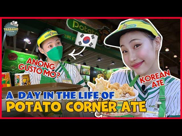 A DREAM COME TRUE! Being a Korean Potato Corner Ate!  | TRABAHO EP. 5