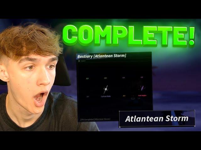 How To COMPLETE Atlantean Storm Bestiary In Roblox Fisch!