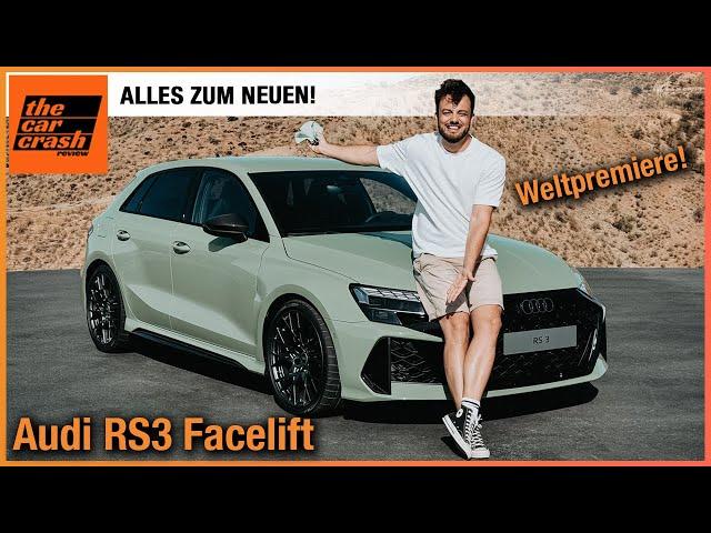 Audi RS 3 Facelift im Test (2024) Weltpremiere des NEUEN Kompakten! Review | Preis | Sportback | RS3