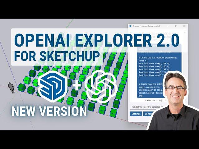 AI CHAT in SketchUp is HERE! Overview: OpenAI Explorer 2.0 for SketchUp