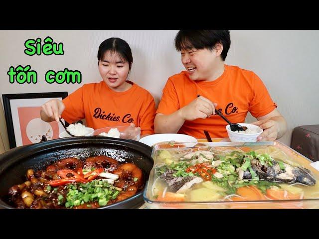 Vlog 464| Hết nồi cơm với món CANH CHUA, CÁ LÓC KHO TỘ, Hoon ăn ngon lành