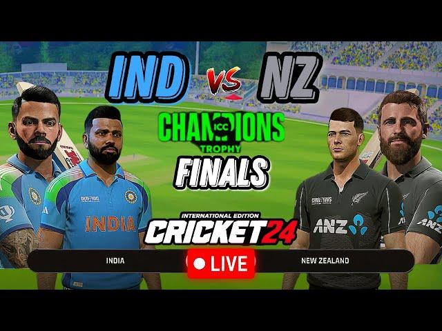 Live - IND vs NZ Champions Trophy 2025 Finals - India vs New Zealand Live Cricket | Cricket 24