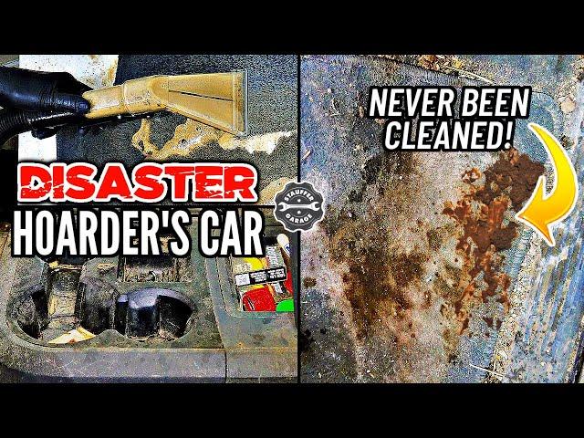 NASTY Hoarder Car Detail | REPO Auto Detailing Restoration