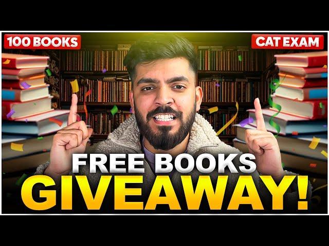 Free CAT EXAM Books for EVERYONE  | Biggest Giveaway *Worth 1 lakh*