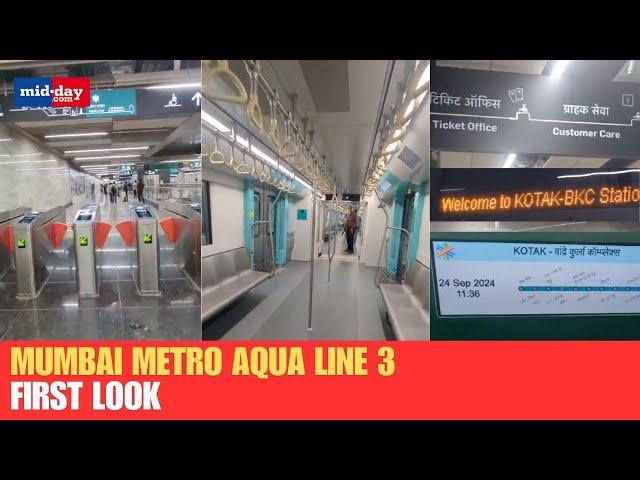 Watch: First look inside Mumbai Metro Aqua Line 3