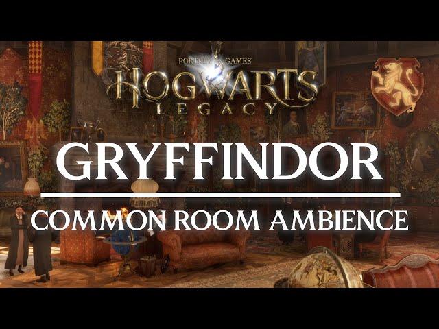  Gryffindor Common Room Ambience | Hogwarts Legacy | 3 Hours of Cozy Fireplace & Magical Atmosphere