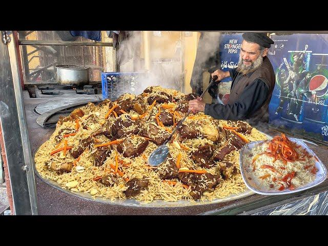 KABULI PULAO RECIPE | How To Make 200+ KG Afghani Pulao | Plov Rice Popular Street Food In Pakistan