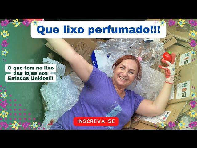 ENCONTREI MUITOS PERFUMES NO LIXO!!! | DUMPSTER DIVING | O QUE TEM NO LIXO DAS LOJAS DOS EUA