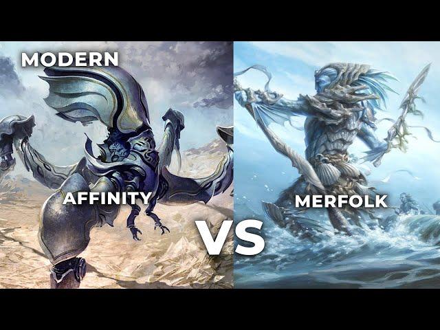 Affinity vs Merfolk (MTG Modern)