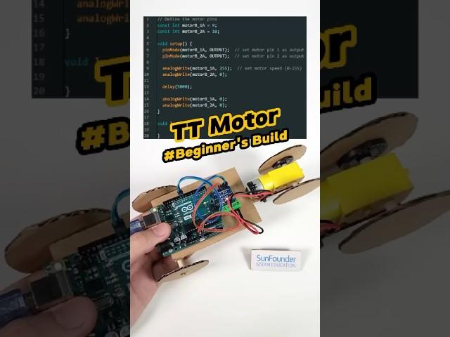 Learn Motor Control with Arduino UNO R3 | Mini Car Project #arduino