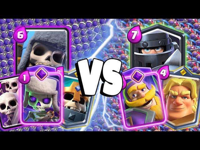 EVOLVED SKELETONS TEAM  EVOLVED KNIGHT TEAM | Clash Royale Challenge