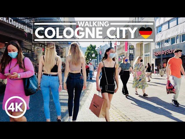  Germany 4K Walk - Cologne (Köln) City Center Tour | June 2021