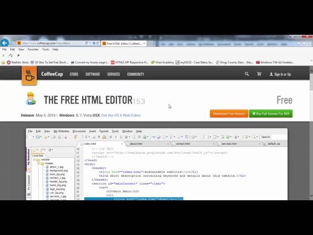 CoffeeCup FREE HTML Editor