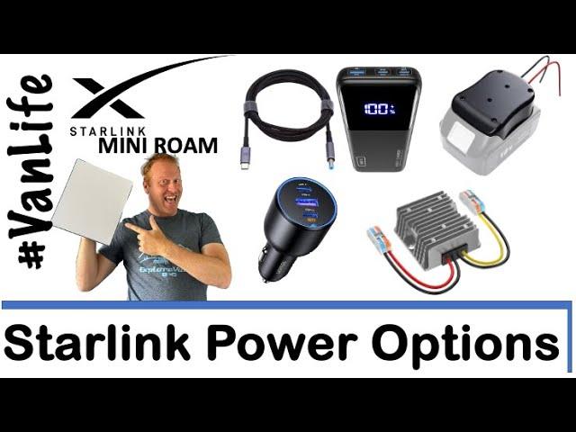 Starlink Mini - Power Options -  12 Volts, USB C and more RV Motorhome Campervan Car Camping