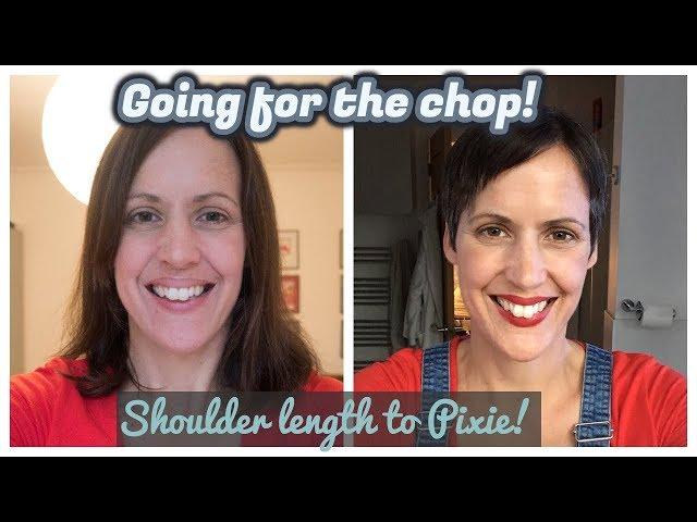 Getting a Pixie Cut - Long to short hair makeover