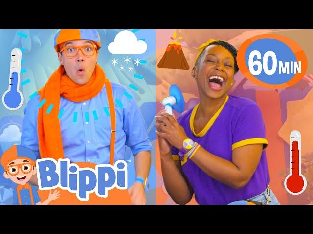 Play The Hot or Cold Game with Blippi and Meekah | Fun Food For Kids | Educational Videos for Kids