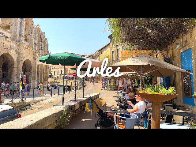 [4K] Walking tour of Arles, once a provincial capital of ancient Rome & beloved by Van Gogh. 2023