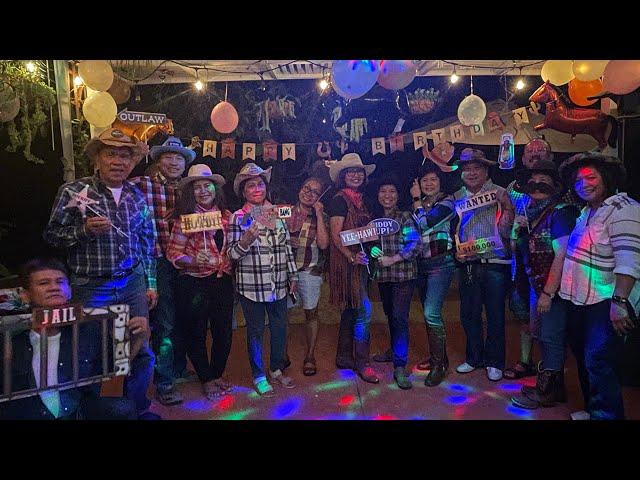 Mga Kapinoy sa America celebrating September Birhdays. Cowboy style