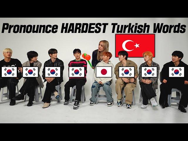 KPOP IDOLs Try To Pronounce HARDEST TURKISH words for the first time l FT. DKB