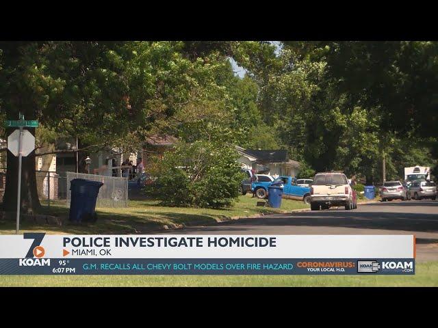 Miami, Oklahoma police are investigating a homocide