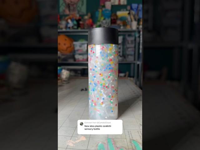 Plastic Confetti Sensory Bottle