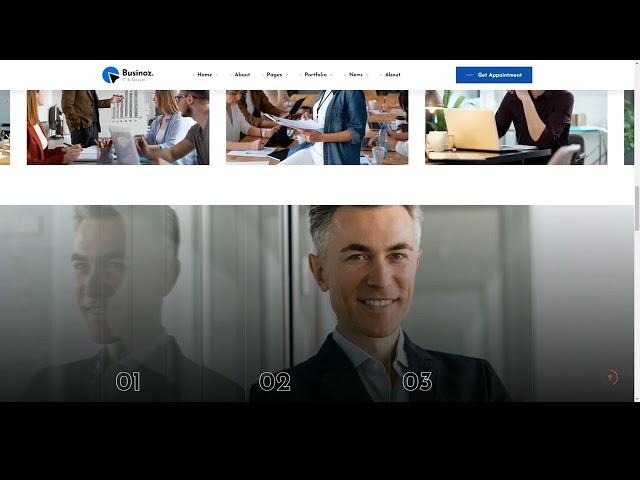 Businoz - Multipurpose Business WordPress Theme modern portfolio
