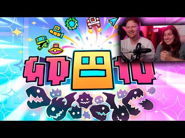 Geometry Dash 10-Year Anniversary | Геометри Дэш 10-летняя годовщина | РЕАКЦИЯ