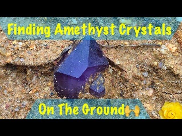 The Crystal Collector gets flooded by rain but finds amethyst quartz crystals!