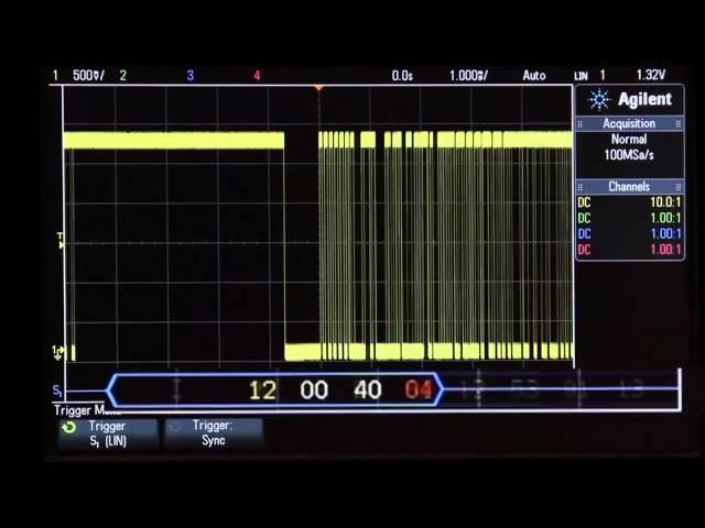 LIN Serial Triggering and Decode for Automotive Applications