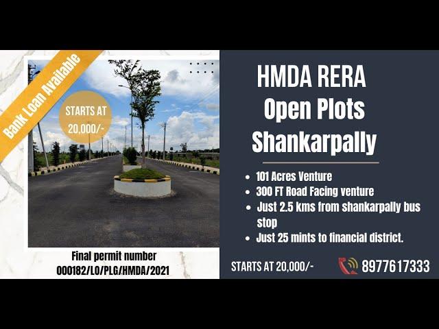 Plots Shankarpally | Hmda Rera Approved Plots