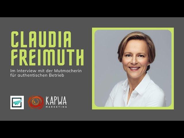 Interview mit Mutmacherin Claudia Freimuth [deutsch, German]