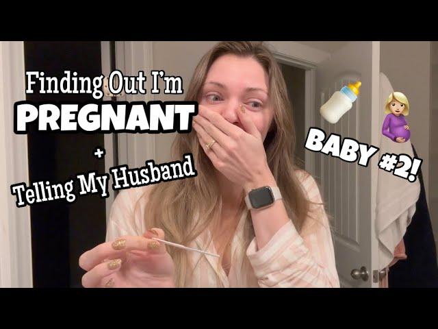 Finding Out I'm Pregnant and Telling My Husband | Live Results + Reaction