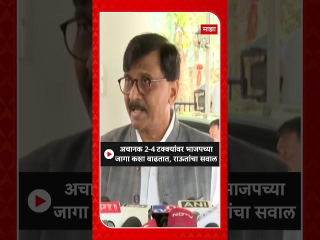 Sanjay Raut : अचानक 2-4 टक्क्यांवर भाजपच्या जागा कशा वाढतात, राऊतांचा सवाल