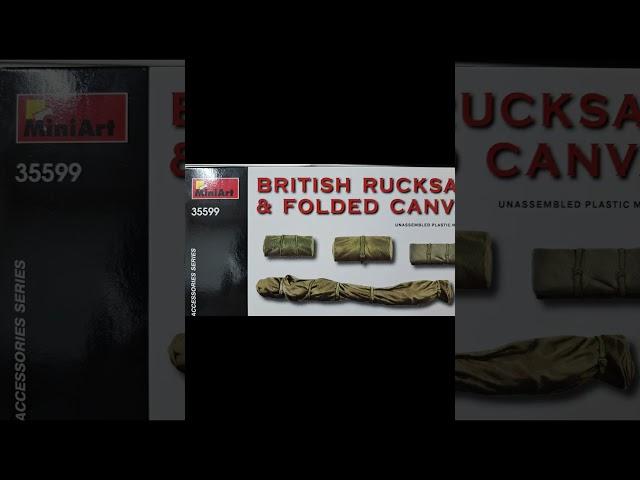 Miniart British Bags & Canvas WWII #shorts #quick #miniarts