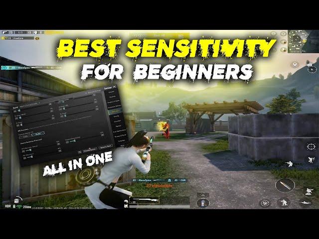 Best Sensitivity For New Players | PUBG Mobile Gameloop Emulator 2024  | Normal Mouse Zero Recoil |