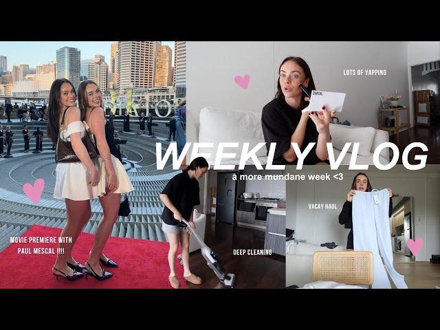 a very mundane week with us!!! (lots of yapping, movie premiere, appts, cleaning)