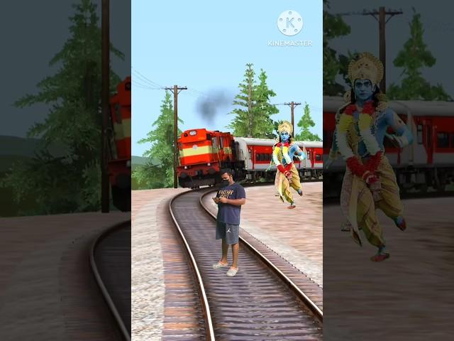 Jai shree krishna, Jai khatushyam ji   train vfx video #vfx #viral #khatushyam #krishna #god