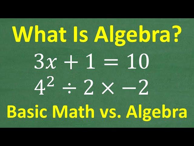 What is Algebra? An EASY Introduction to Algebra!