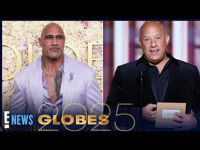 Vin Diesel Calls Out Dwayne Johnson Amid ‘Fast & Furious’ Feud | 2025 Golden Globes | E! News