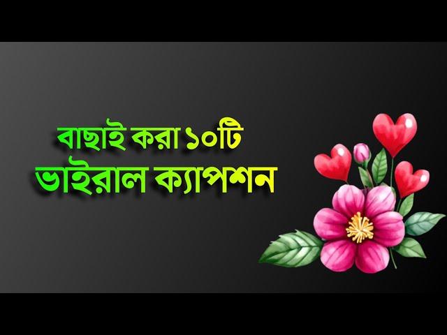 ১০টি সুন্দর ফেসবুক ক্যাপশন | Facebook Caption Bangla ️