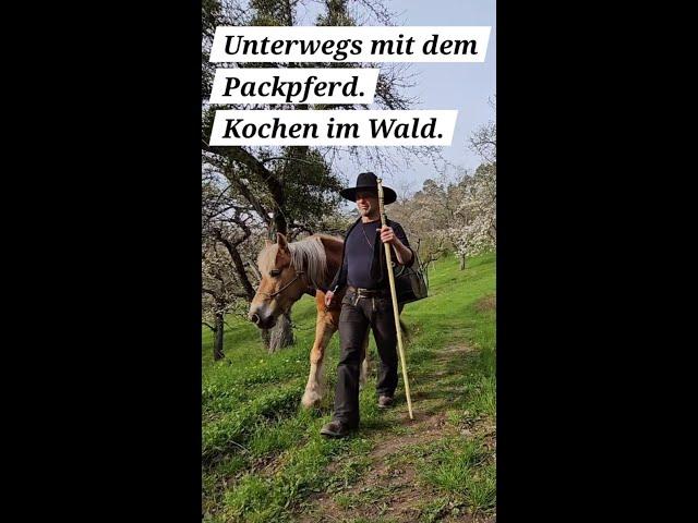 Auch so n Tag, Sonntag an Ostern. Mit Packpferd wandern.