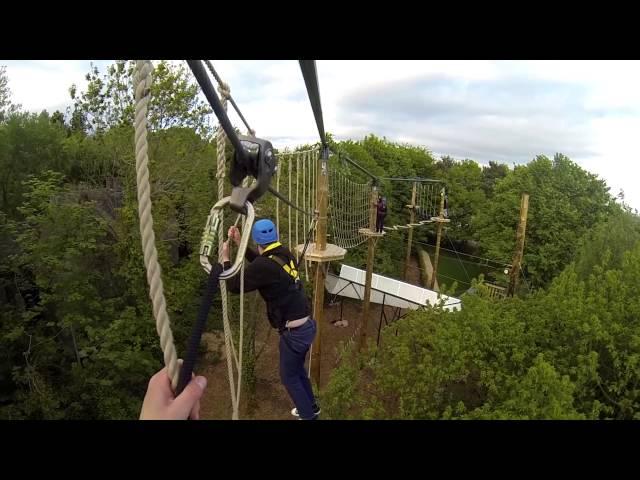 Tree Top Quest High Ropes Course POV - Alton Towers