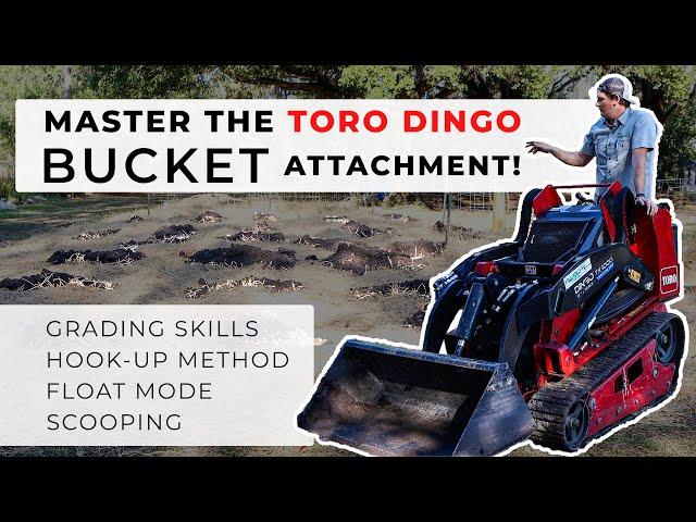 CUT your gardening time in HALF! | How to use Toro Dingo & BUCKET Attachment