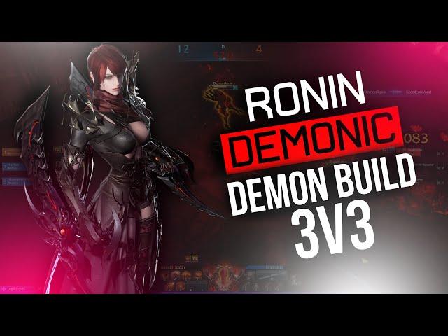 ️DEMONIC(ShadowHunter) 3v3 PvP DEMON MODE BUILD - LOST ARK RONIN