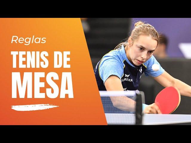 Reglas del tenis de mesa: ¿cómo se juega?