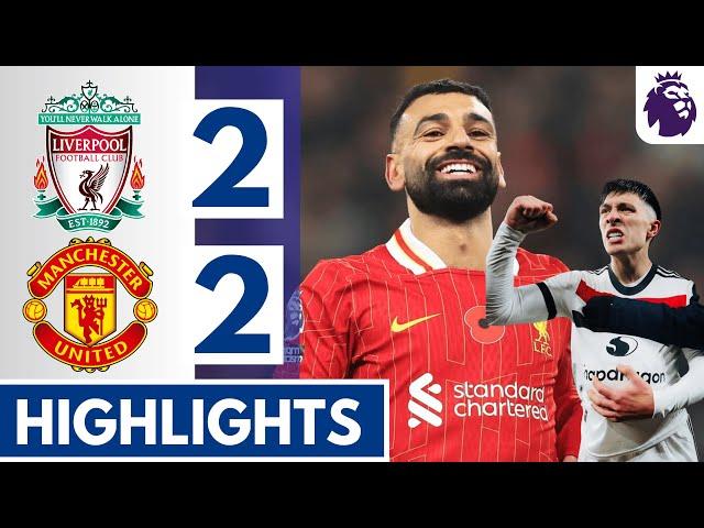 Liverpool vs Manchester United (2-2) Extended HIGHLIGHTS | Salah Amad Gakpo Martinez GOALS!