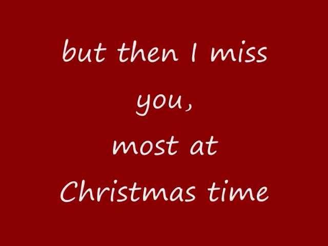 Mariah Carey - Miss You Most At Christmas Time (lyrics on screen)