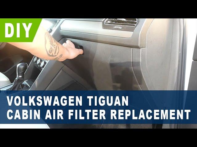 Volkswagen Tiguan Cabin Air Filter Replacement ( 2018 2019 2020 2021 2022 )