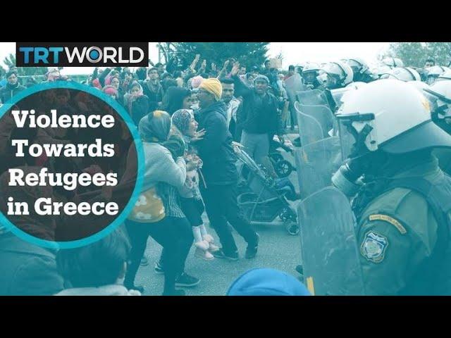 Refugee Crisis: Greek border police fire tear gas at migrants